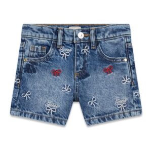 Shorts rigid denim with embro
