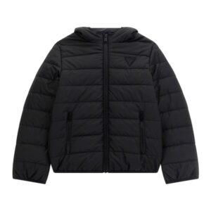 Hooded ls padded puffer w/zip