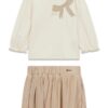 Set ls t-shirt+knit skirt_cere