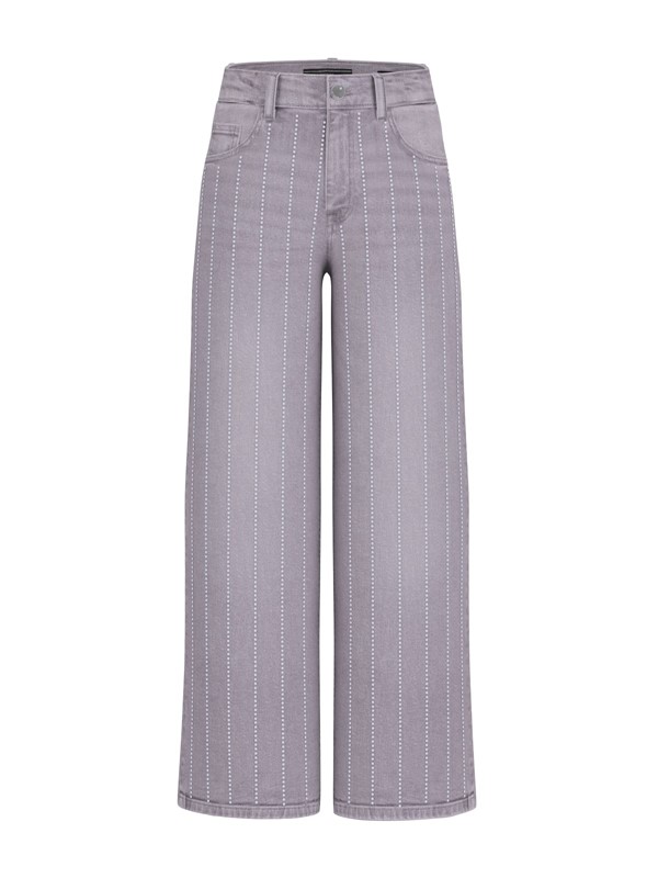 Palazzo grey str denim pants