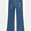 Stretch denim flare fit pants