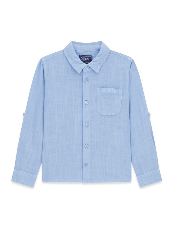 Viscose linen adj. ls shirt