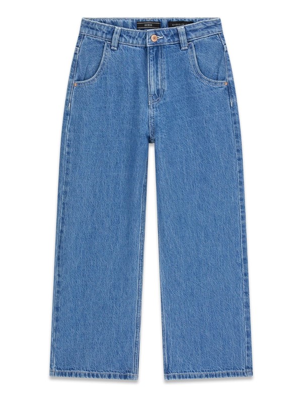 Oversize rgd dnm pants w/laser