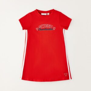 Abito maglia tagliata con manica