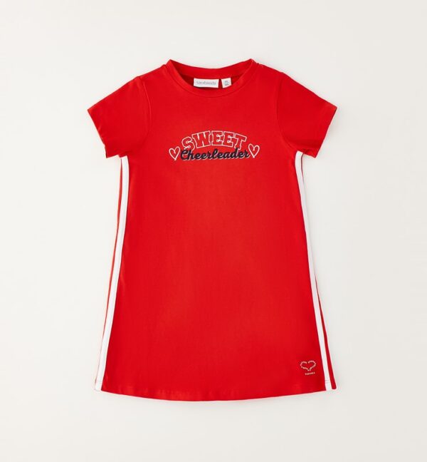 Abito maglia tagliata con manica