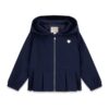 Hooded poly canvas ls jacket