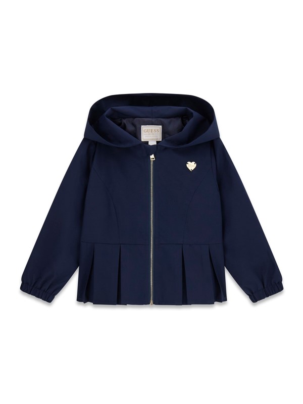 Hooded poly canvas ls jacket