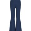 Stretch sateen flare pants