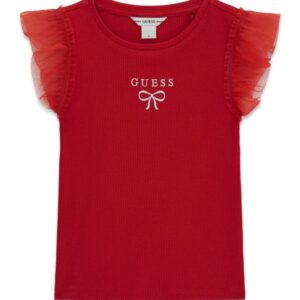 Rib ss t-shirt w/mesh