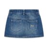 Rgd denim skirt w/butterflies