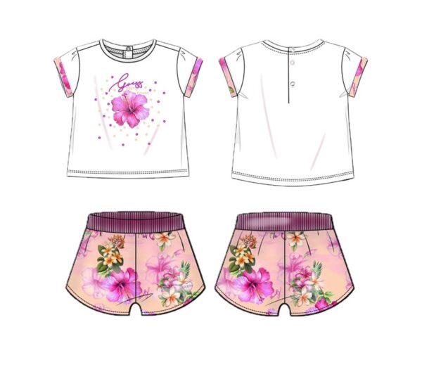Set ss t-shirt+active shorts