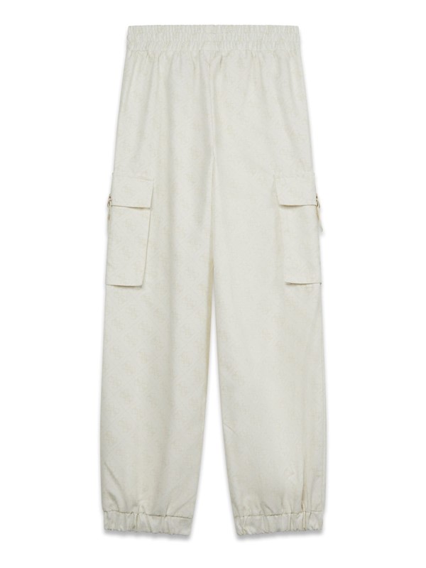 Poly peach regular cargo pants