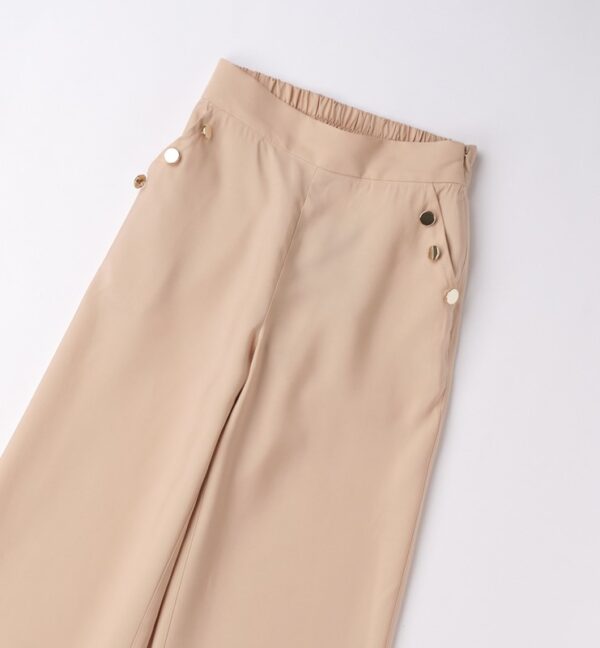 Pantalone tessuto navetta lungo