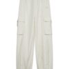 Poly peach regular cargo pants