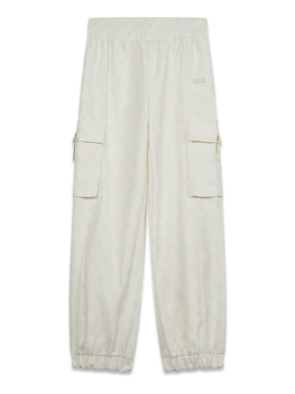 Poly peach regular cargo pants