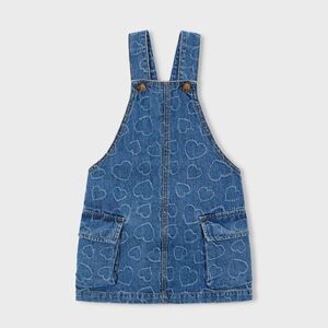 Gonna salopette denim fluido