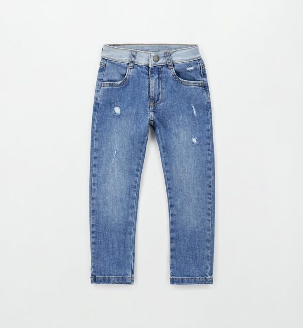 Pantalone denim lungo