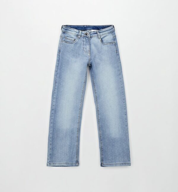 Pantalone denim lungo