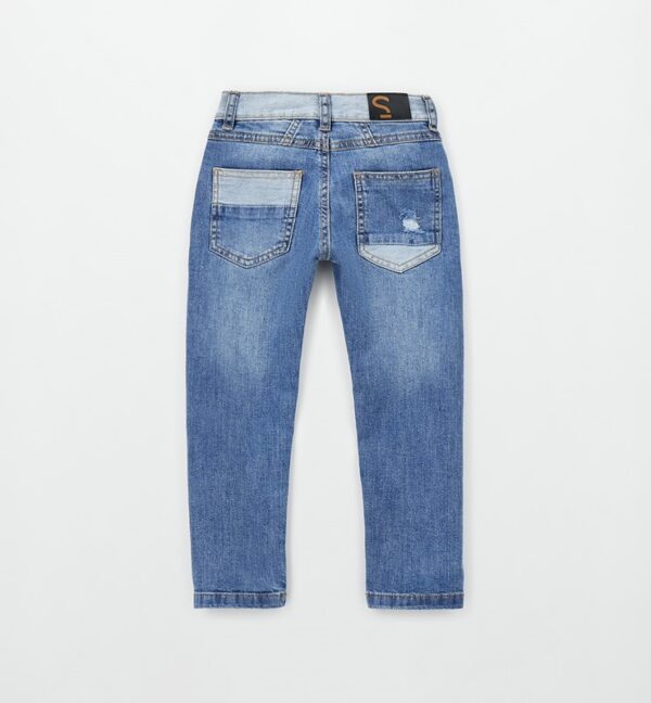 Pantalone denim lungo