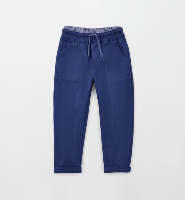 Pantalone tessuto navetta lungo