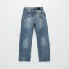 Pantalone denim lungo