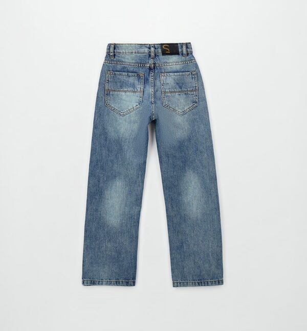 Pantalone denim lungo