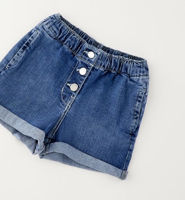 Pantalone denim corto