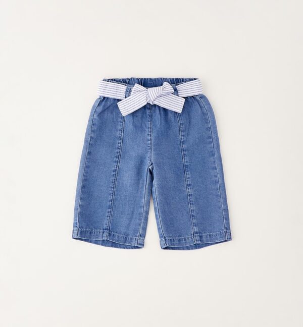 Pantalone tessuto navetta lungo