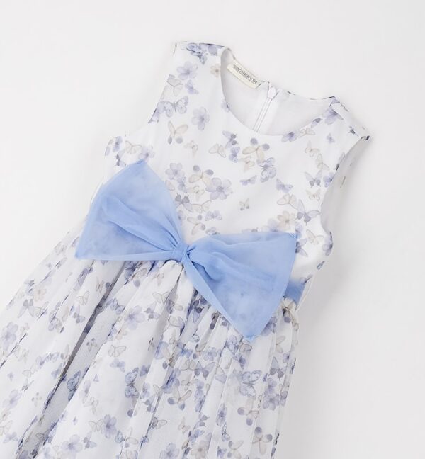 Abito maglia tagliata senza manica