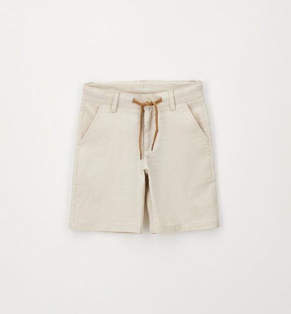 Pantalone tessuto navetta corto