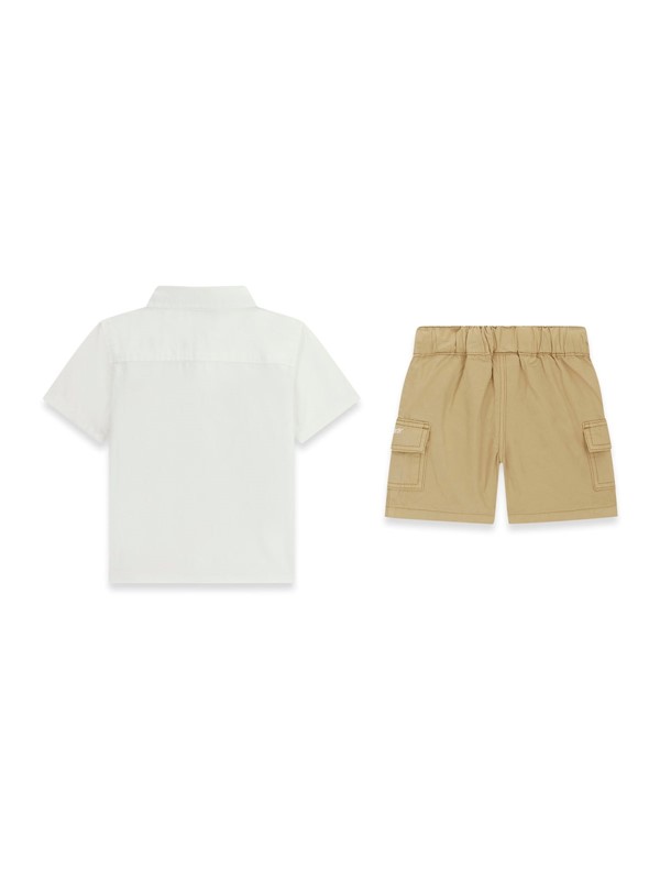 Set poplin ss shirt+shorts