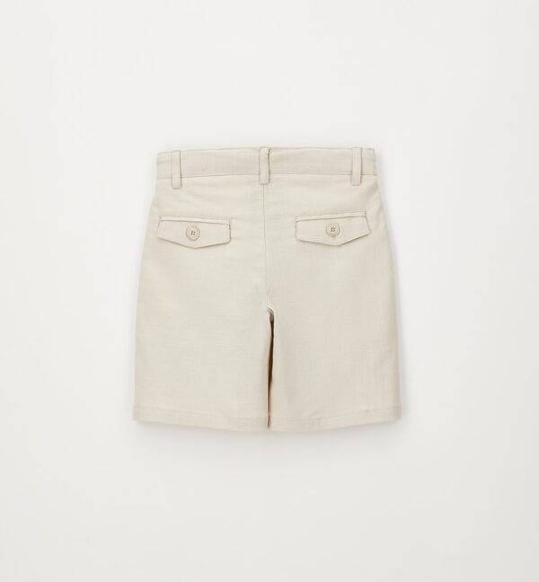 Pantalone tessuto navetta corto