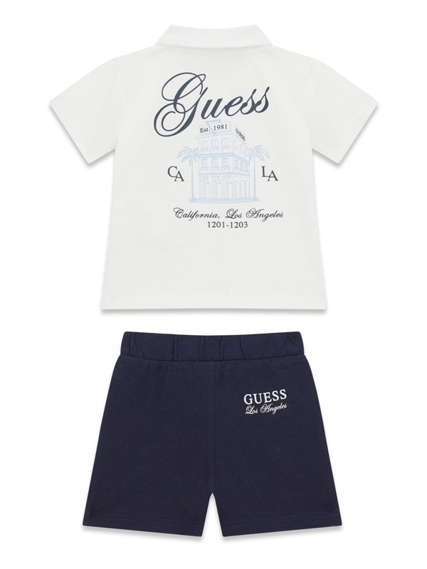 Set ss piquet polo+shorts