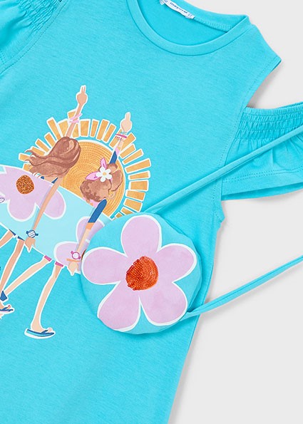 Vestito cut out borsa