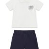 Set ss piquet polo+shorts
