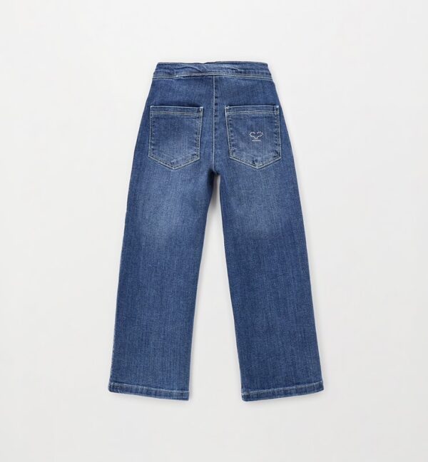 Pantalone denim lungo