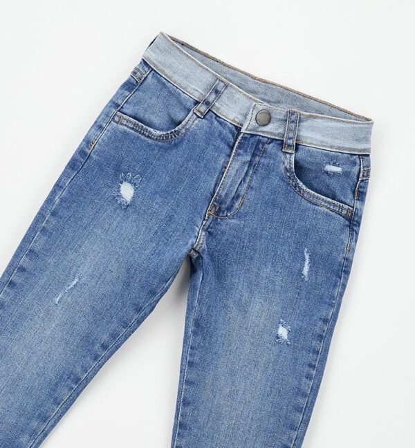 Pantalone denim lungo