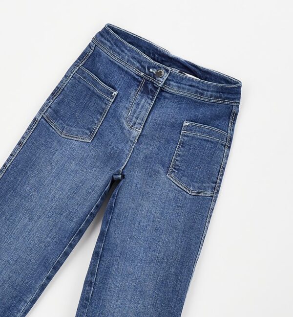 Pantalone denim lungo