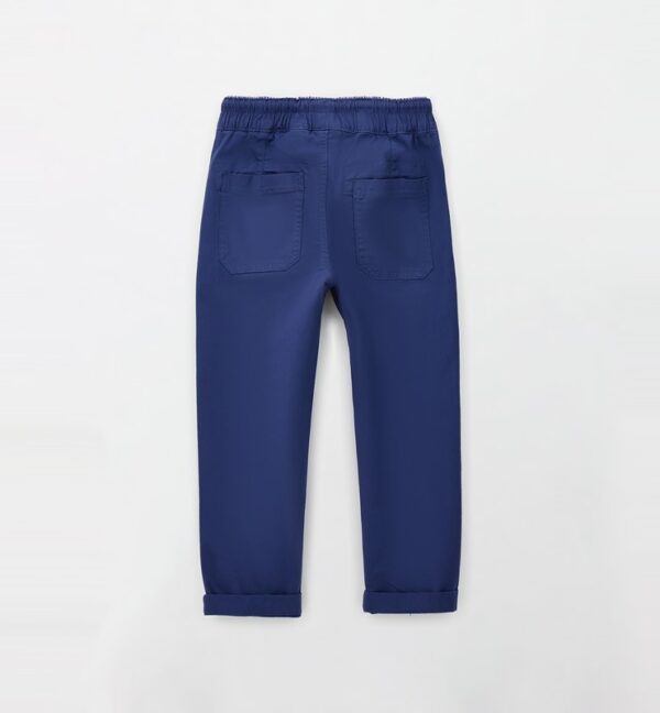 Pantalone tessuto navetta lungo