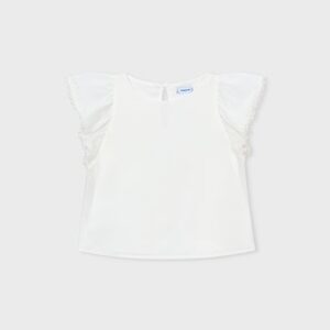 Blusa chiffon merletto