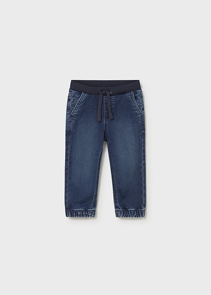 Pantalone soft denim jogger