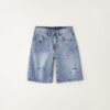 Pantalone denim corto
