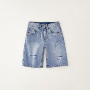 Pantalone denim corto
