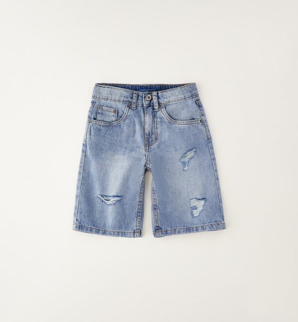 Pantalone denim corto