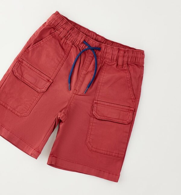 Pantalone tessuto navetta corto