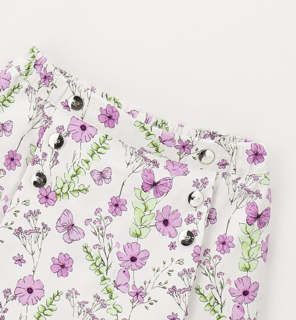 Pantalone tessuto navetta corto