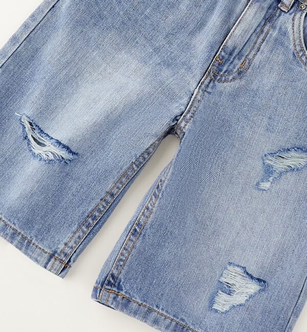 Pantalone denim corto