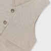 Gilet bottoni stile lino