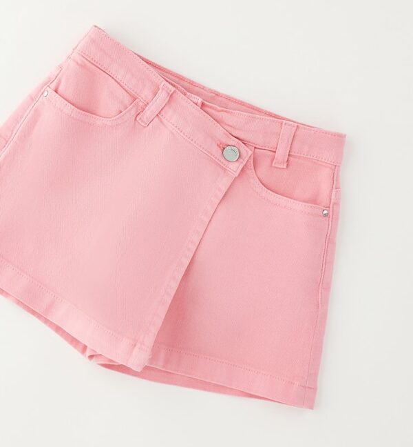 Pantalone tessuto navetta corto