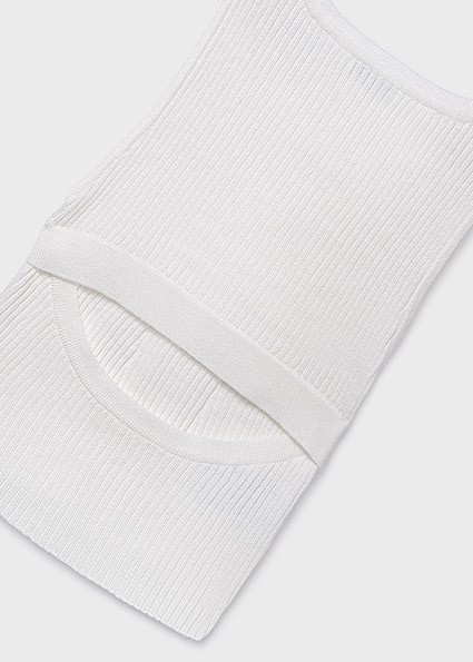 Top tricot cut out schiena